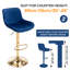 Ensemble de tabourets de bar, tabourets de bar pivotants à hauteur réglable avec dossier, chaise de bar rembourrée en velours avec repose-pieds, tabouret d'îlot de cuisine sans accoudoirs pour îlot de cuisine, pub, café-2077258664-2077258668