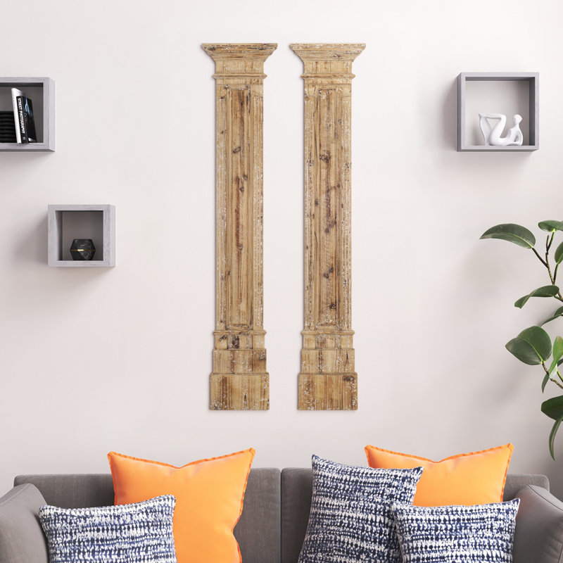 Rustic Buildings & Architecture Wall Decor on Solid Wood