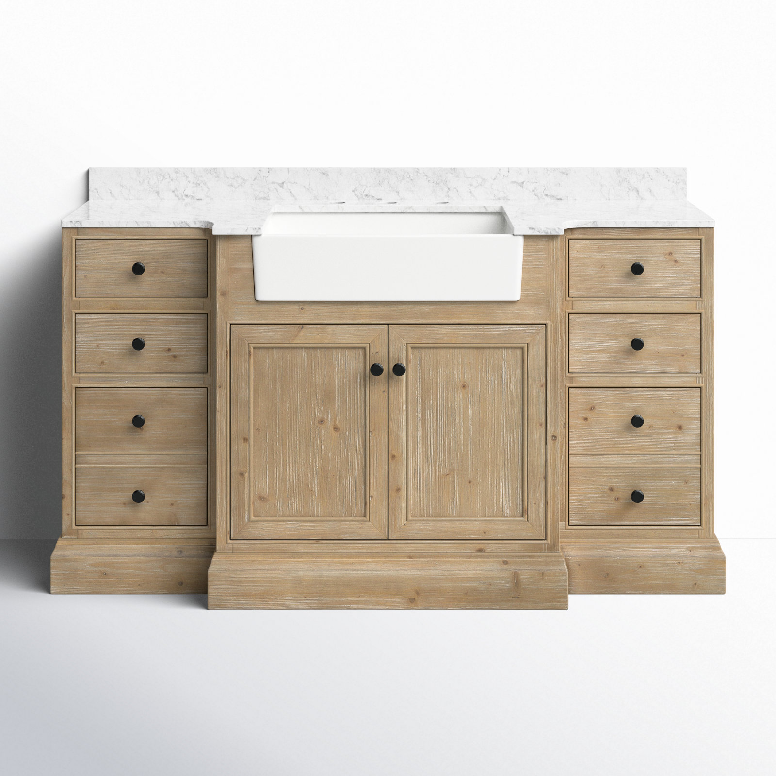 Claire 60'' Single Bathroom Vanity, Carrara Marble