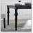 Leviton Urban Style Dining Table, Black