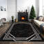 Tapis noir / gris à motif abstrait Monaco Series-784698010