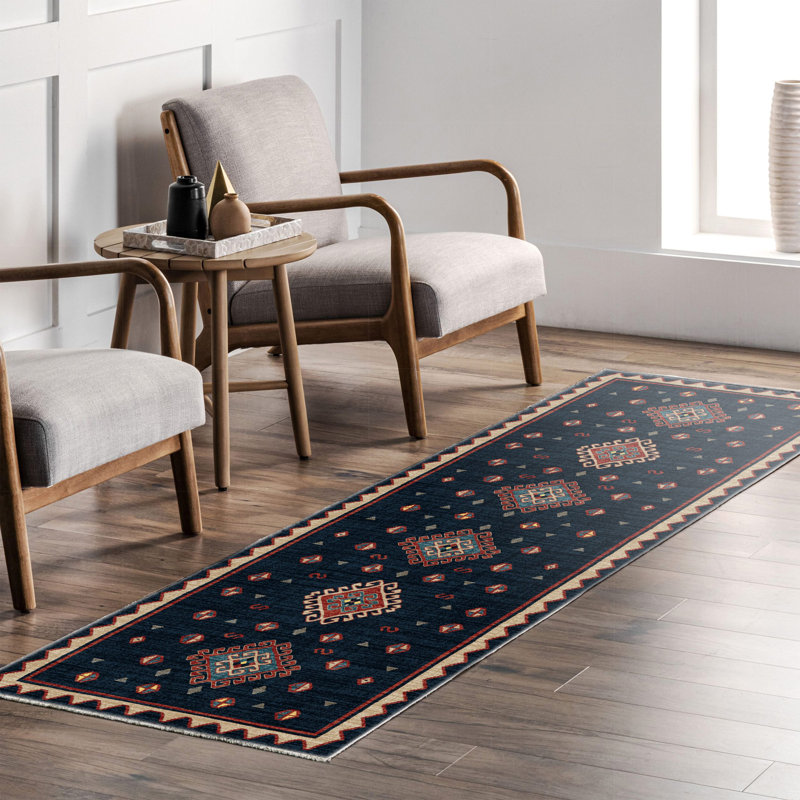Tapis Zyir avec envers antidérapant, Rectangle 4 pi x 6 pi 7 po
