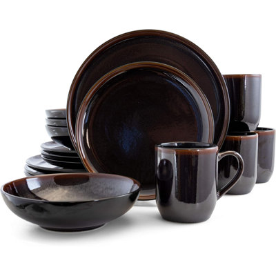 Stoneware Dinnerware Set 16 Piece - Service for 4