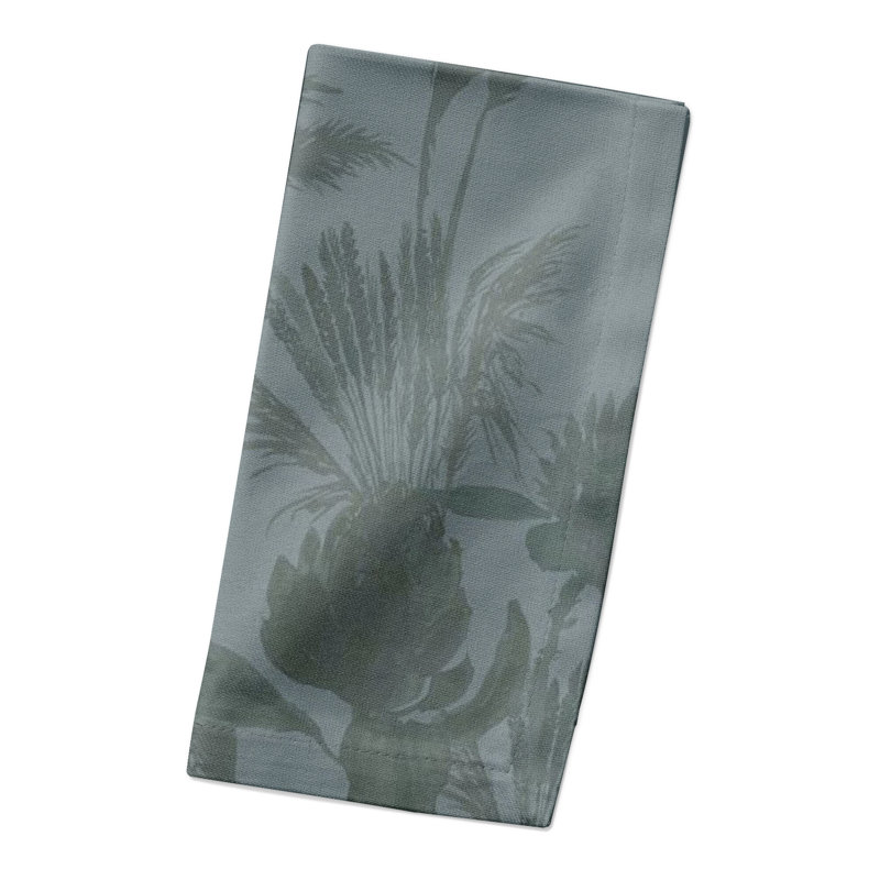 Floral Rectangle Napkin, Blue Tones