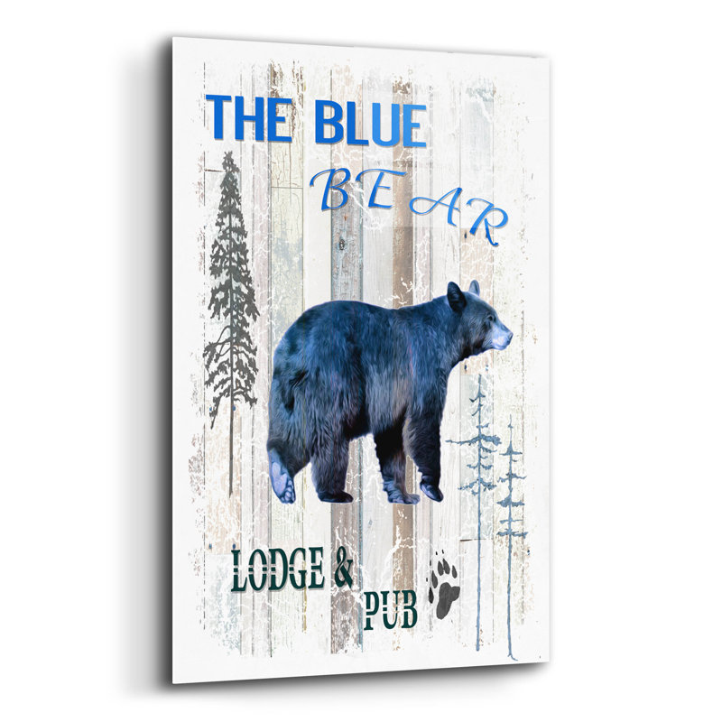 «The Blue Bear» par Lightbox Journal, H 16 po x l 12 po x P 0,13 po