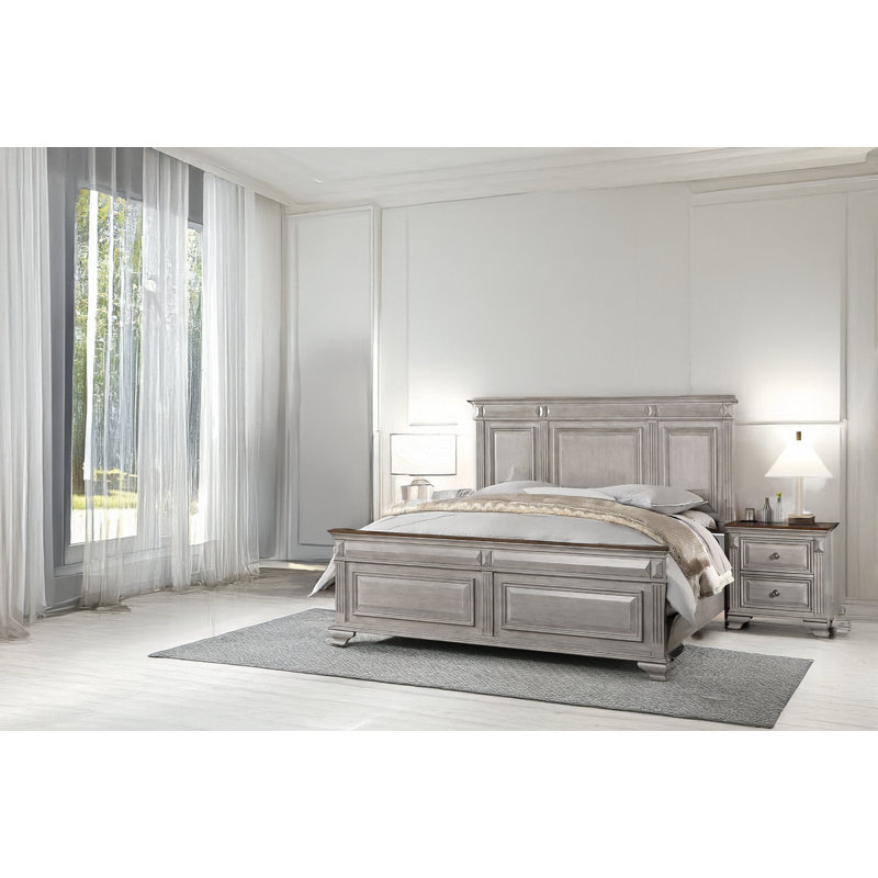 Dorthy Grey Panel Bedroom Set, Très grand