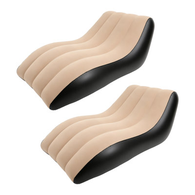 2 fauteuils gonflables avec chaises gonflables portatives