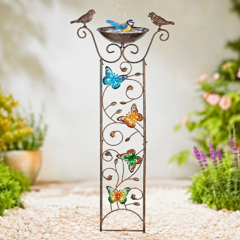 Decorative Metal Bird Bath