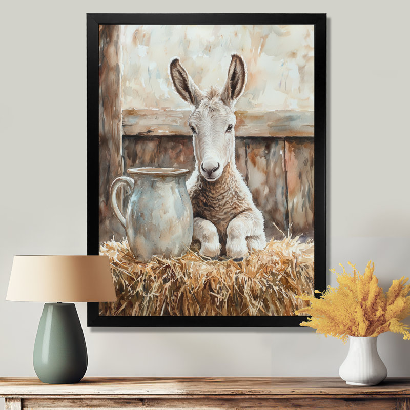 Dugue - Animals Wall Art Living Room, Noir, 20" H x 12" W, Reproduction encadrée d'une seule photo