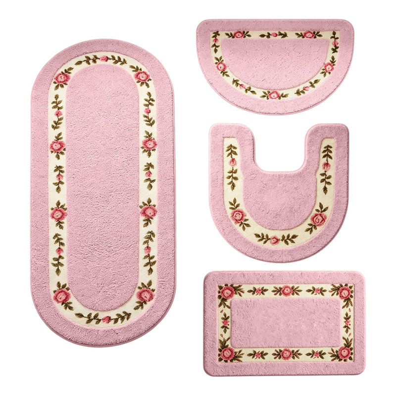 Plastic / Acrylic Bath Rug, Pink