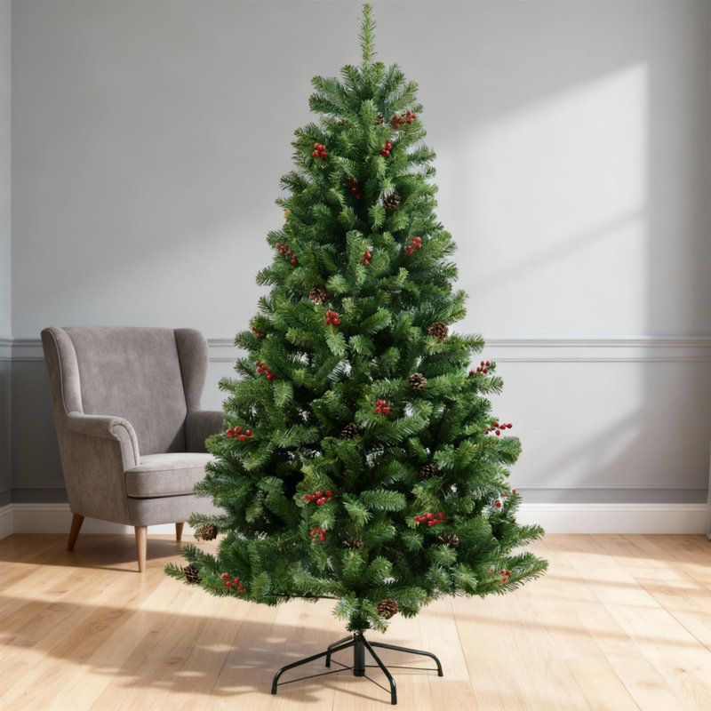 Lighted Artificial Christmas Tree, 4 ft.