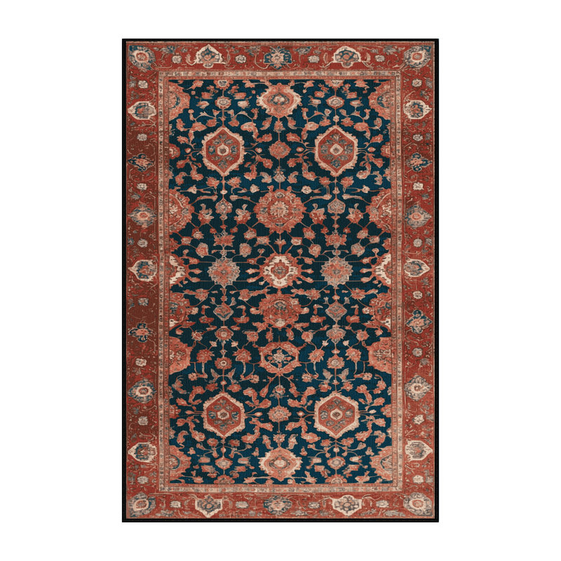 Tapis brun lavable à la machine, Rectangle 4 pi x 6 pi