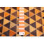 Tapis en cuir de vache patchwork orange 8 pi 0 po x 10 pi 0 po