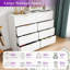 Commode double moderne 8 tiroirs l 47,2 po-345784158