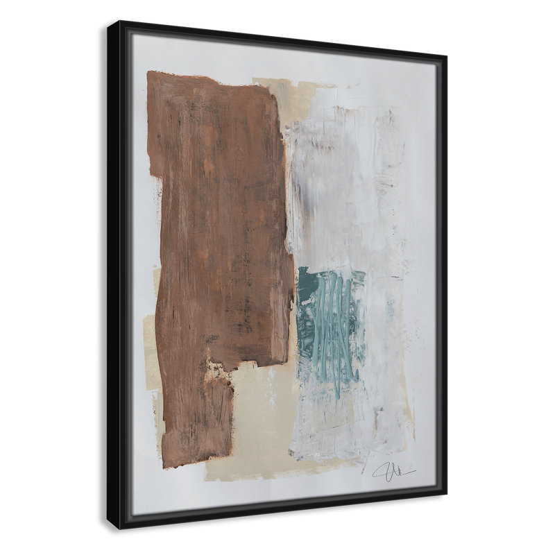 Together We Work " Together We Work I " by Filippo Ioco, 25.5'' H x 19.5'' W x 2'' D, Black Framed