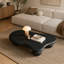 Table basse de 47 pouces en forme de nuage avec 3 pieds sphériques pour le salon-927104063