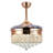 Maplewood 42" Crystal Ceiling Fan with 4-Blades, Quiet DC Motor w 6 Speed, Remote Control-587339406