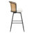 Cane Back Swivel Upholstered  Stool-1335810502-1335810501