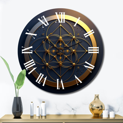 Horloge murale en métal