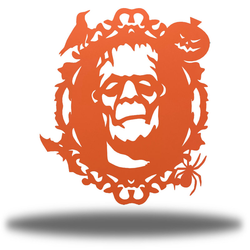 Miroir mural Frankenstein, Rouge corail, H 18 po x l 15,5 po x P 0,01 po