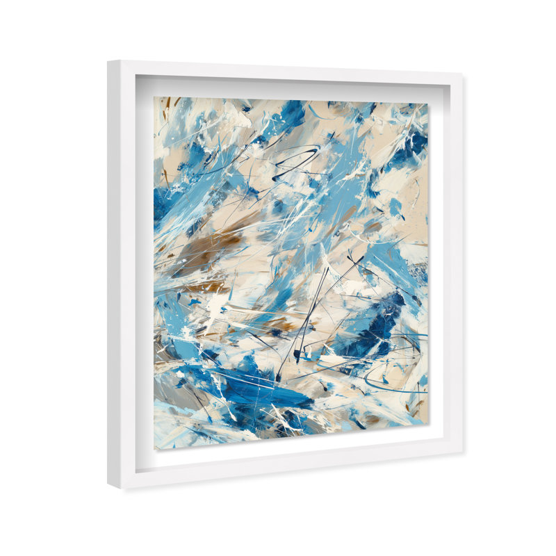 Terra Torrent II Framed Graphic Art, 25.5"H x 31.5"W, White Shadowbox