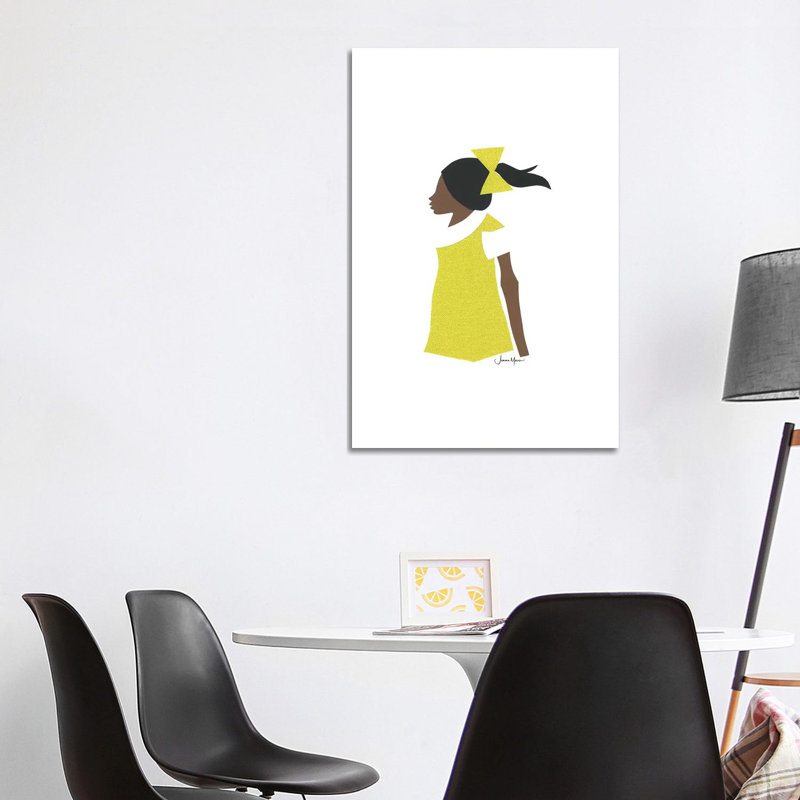 « African American School Girl » par Lou Lou, reproduction d’art studio-impression, Toile tendue, Pas de tapis