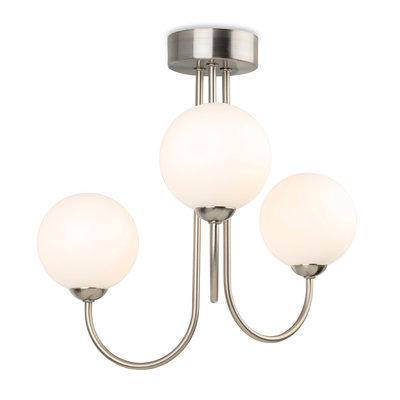 3-Light Shaded Chandelier