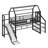 Metal House Loft Bed With Slide,Stairs And Storage Shelves-1384695410