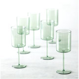 Fortessa Urbo Outdoor CoPolyester, 15 Ounce Red Wine (Set of 6), Sage Green