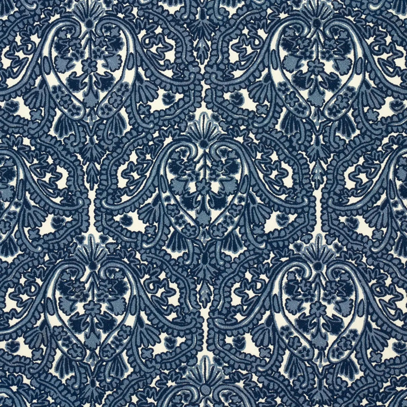 Claremont Crewel Embroidery Fabric, Blue