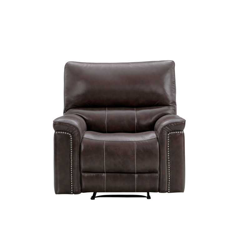 Fauteuil inclinable électrique standard en faux cuir de 39 po de largeur Janjire