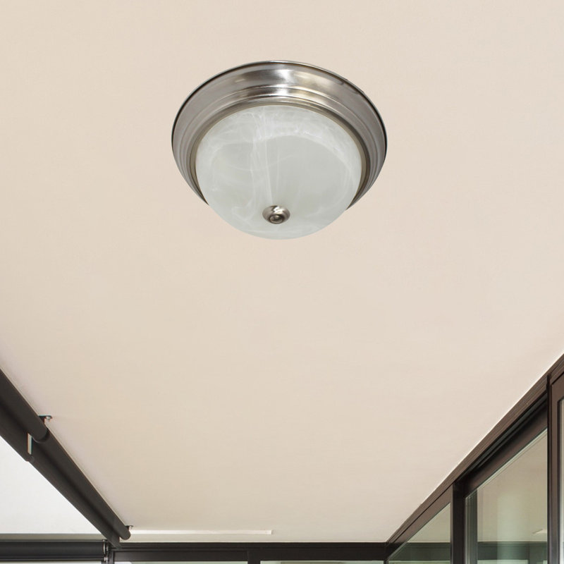 Plafonnier encastré 1 lumière DEL Turribridge, H 6 po x l 11 po x P 11 po