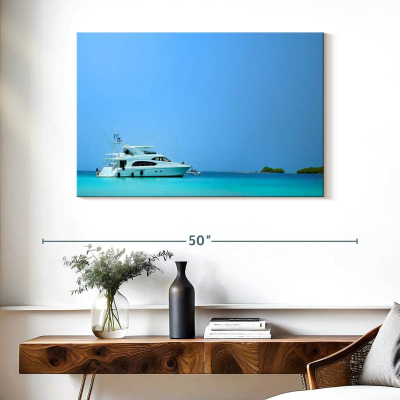 Mehar Los Juanes Morrocoy Yacht, H 26 po x l 39 po