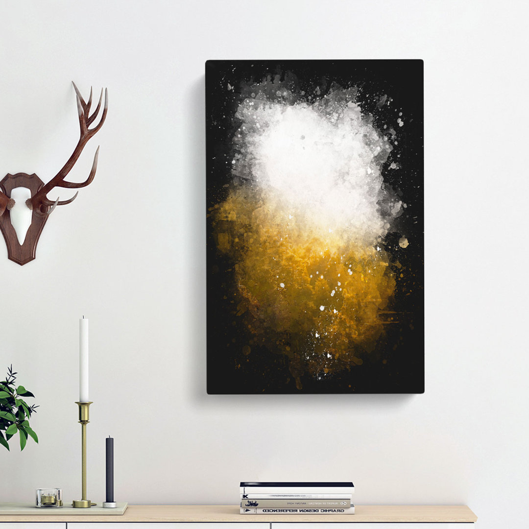Golden Sun over the Forest - Wrapped Canvas