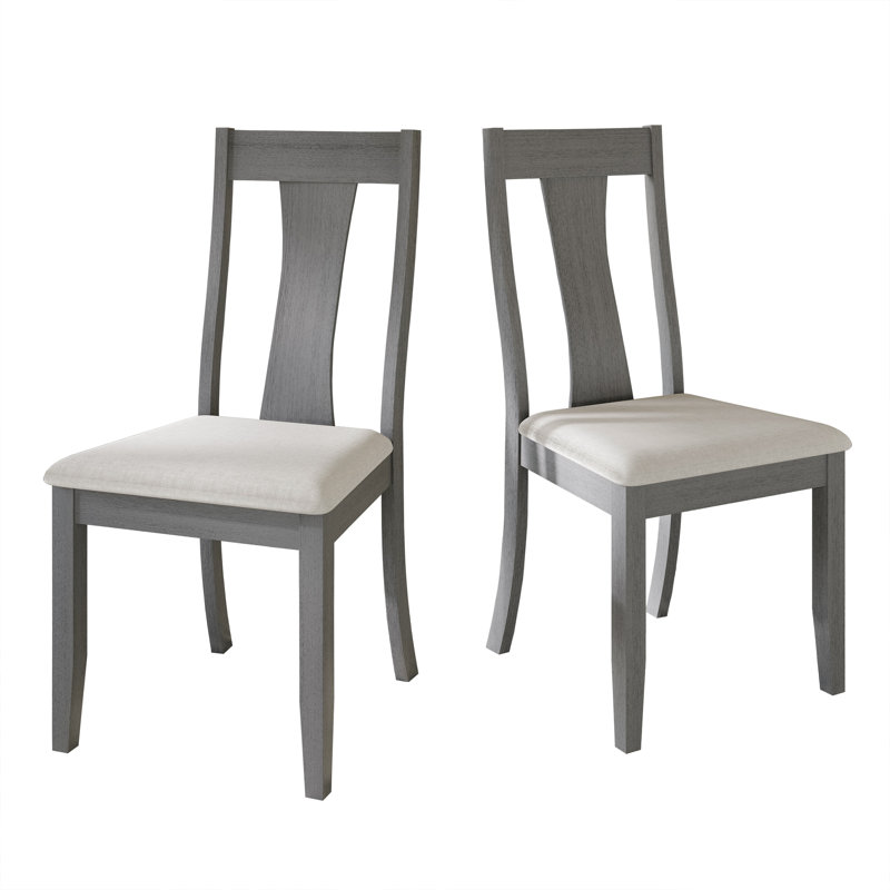 Ocossio 22.64'' H Linen Upholstered Parsons Chair, Gray