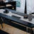 Acrylic solid wood combined dining table-258758217