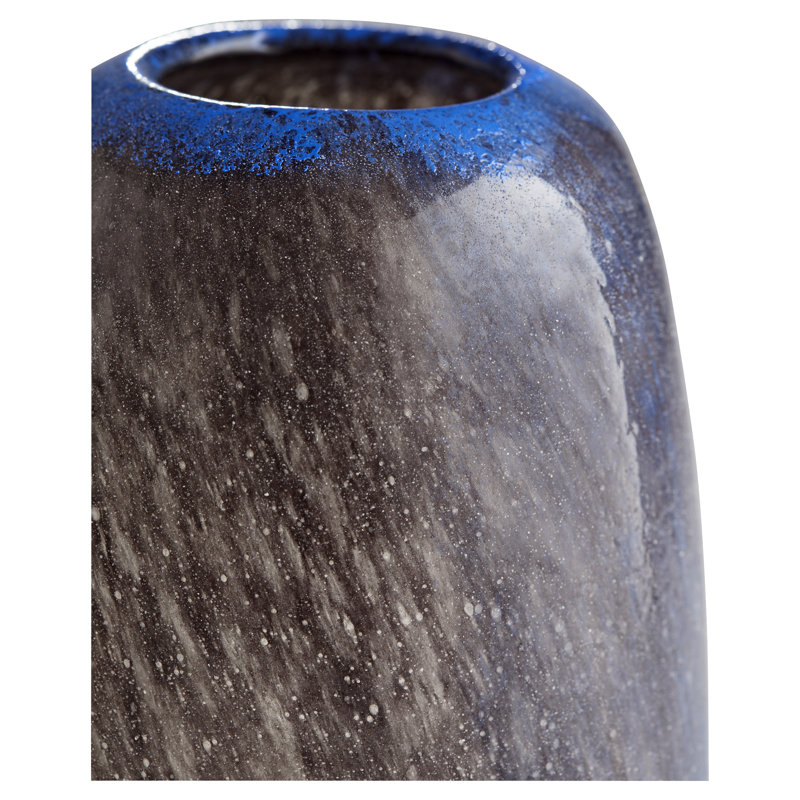 Bluesposion Glass Table Vase, 10" H x 4.75" W x 4.75" D