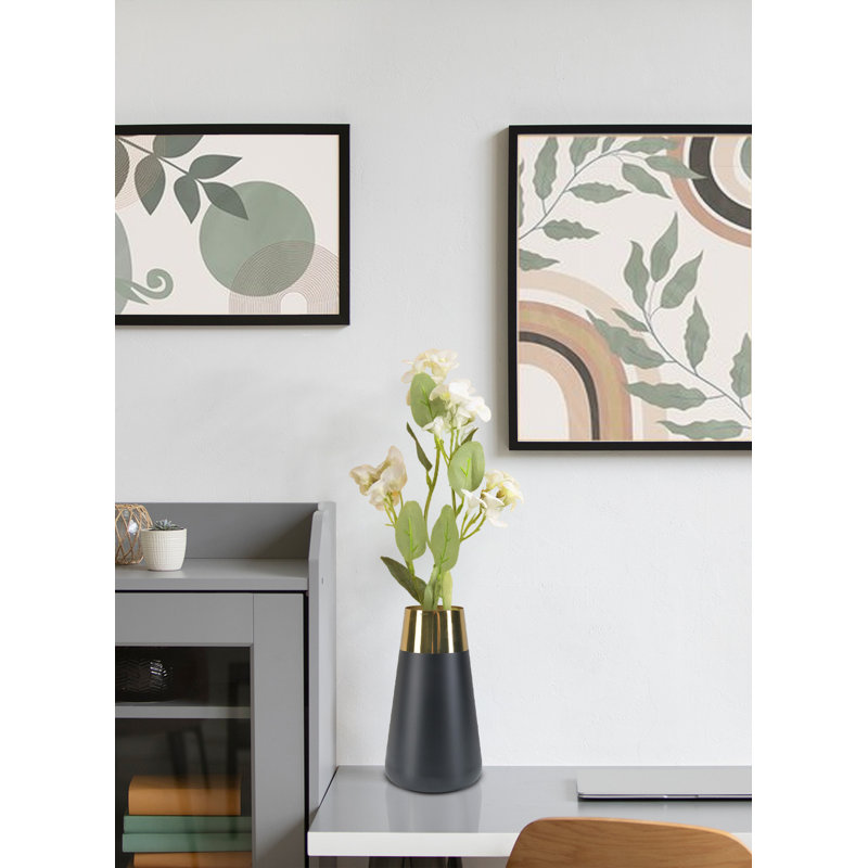 Shenka Stainless Steel Table Vase, 8.25" H x 4.5" W x 4.5" D