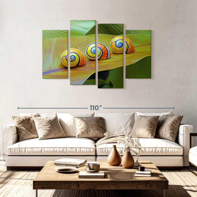 Brampt Cuban Snails, 48" H x 75" W