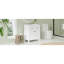 Meuble-lavabo de 30 po avec lavabo en céramique, 2 portes et tablette de style blanc moderne, porte à fermeture douce, armoire de 30 po de fabrication ferme-742227365