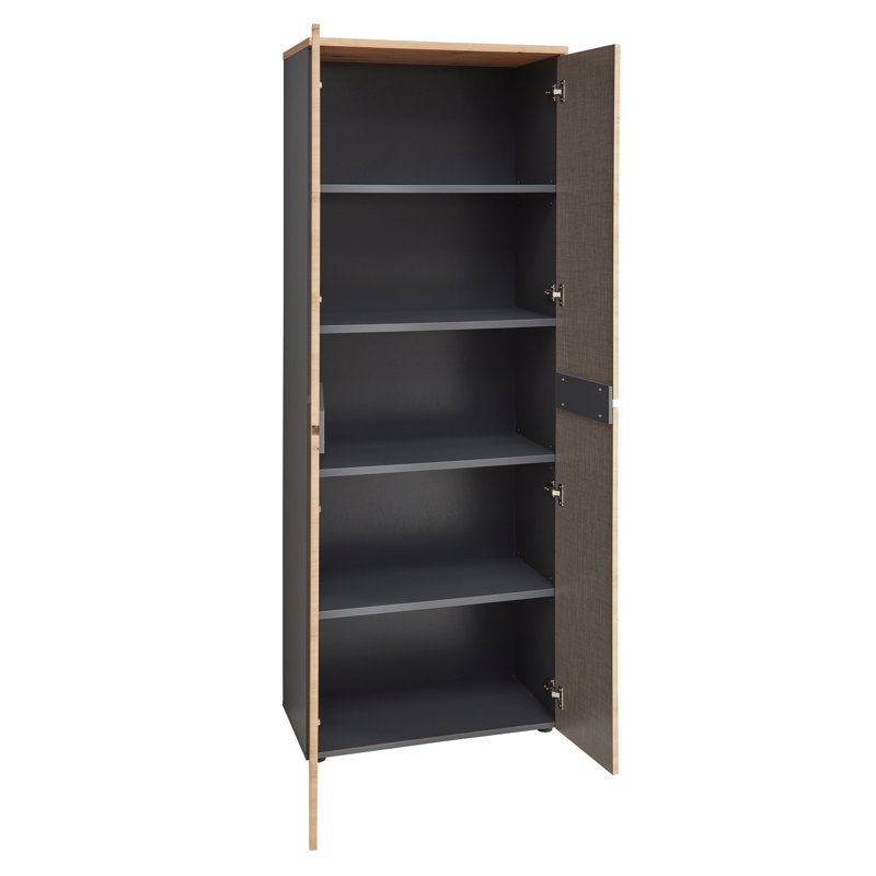 Ruthford 2 -Door 4 -Shelf Storage Cabinet