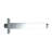 6" Brass Square Shower Arm, Chrome