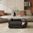 Rock plate oval coffee table-367705586