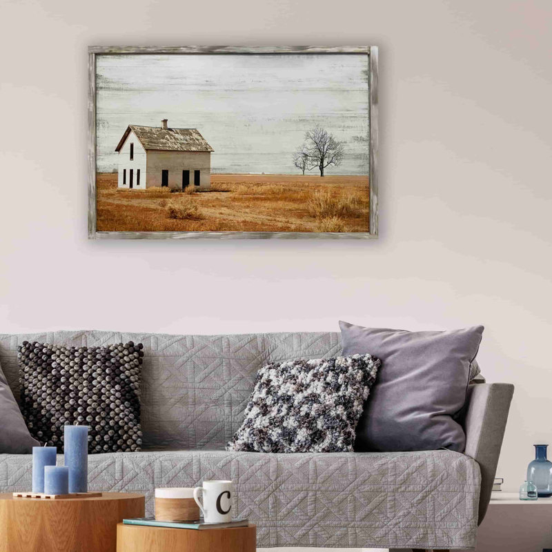 «Single Farmhouse On The Farm», reproduction sur toile, H 24 po x l 36 po x P 1,5 po