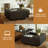 32" W Lift-Top Manufactured Wood Square Coffee Table with Block Base and Storage-1171757875