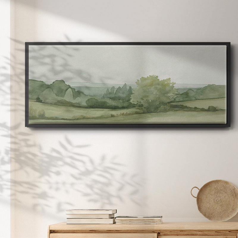 Croquis de paysage rétro II, toile encadrée