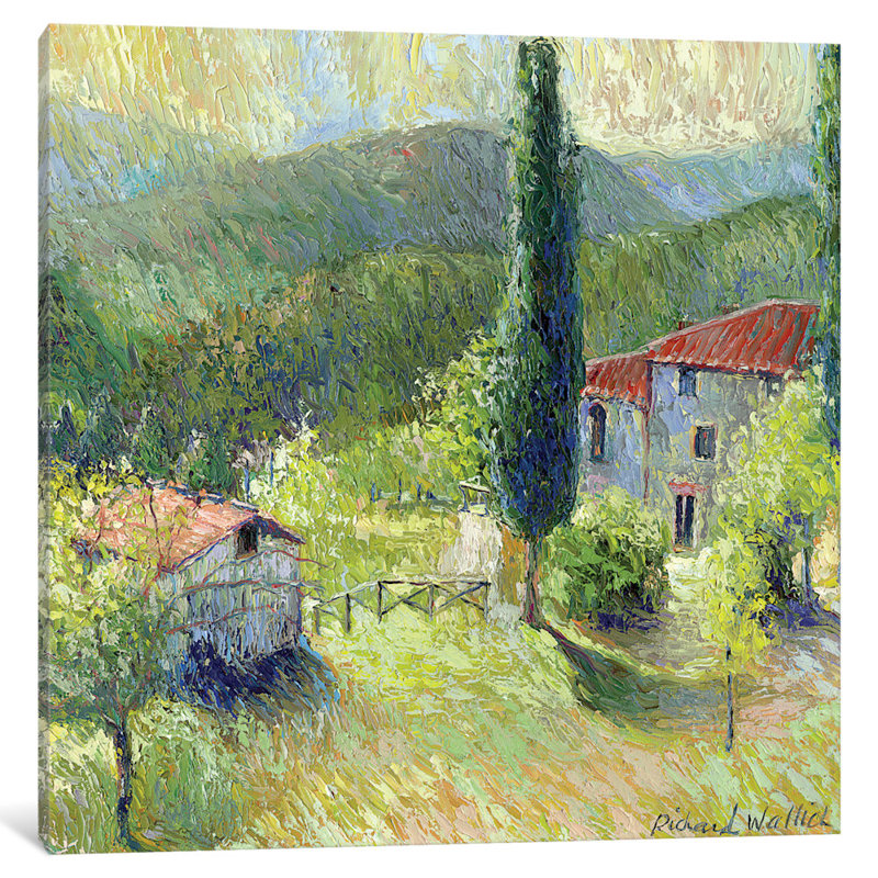 «Italie I» par Richard Wallich - Estampe numérique sur toile tendue avec châssis, H 12 po x l 12 po x P 1,5 po