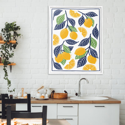 Giclée méditerranéenne encadrée, par Bex Morley Design