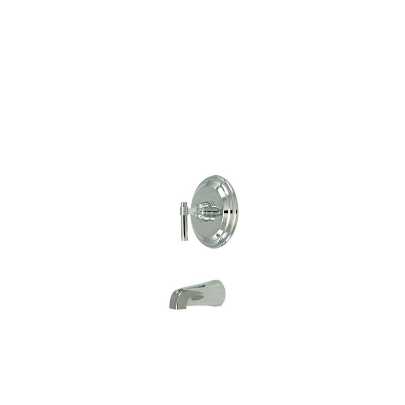 Milano Single Handle Wall Mounted Tub Spout, Polished Chrome