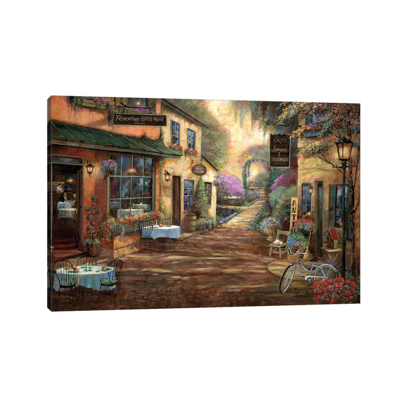 French Town by Ruane Manning - Wrapped Canvas Print, 66.04 cm H x 45.72 cm W x 1.91 cm D